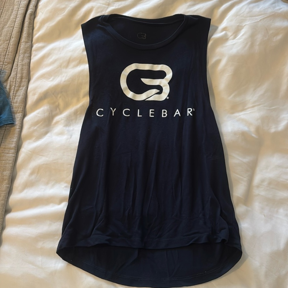 Used navy cyclebar top